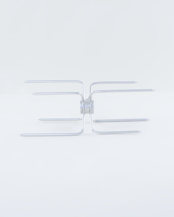 double sided rotisserie chicken forks spit souvla peruvian bbq