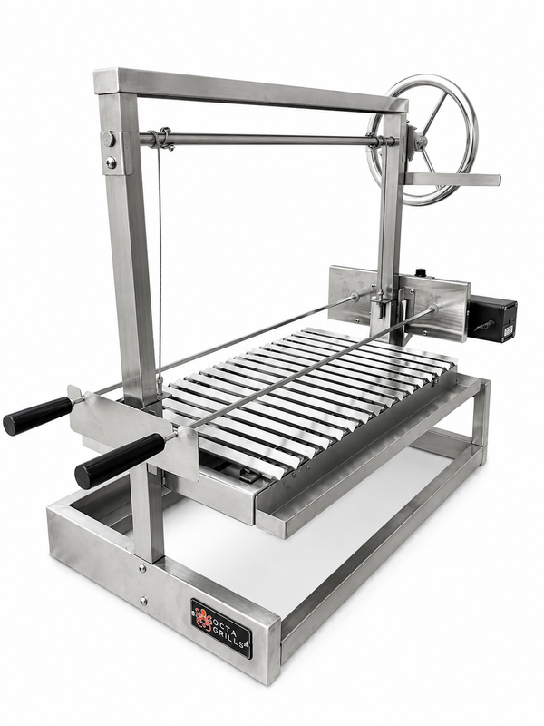 Built-In Argentine Parrilla with Double Rotisserie