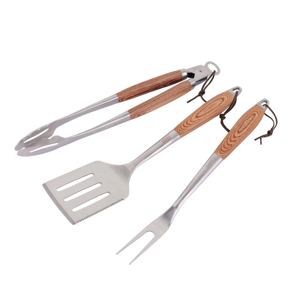 3-Piece Stainless Steel BBQ Utensil Set